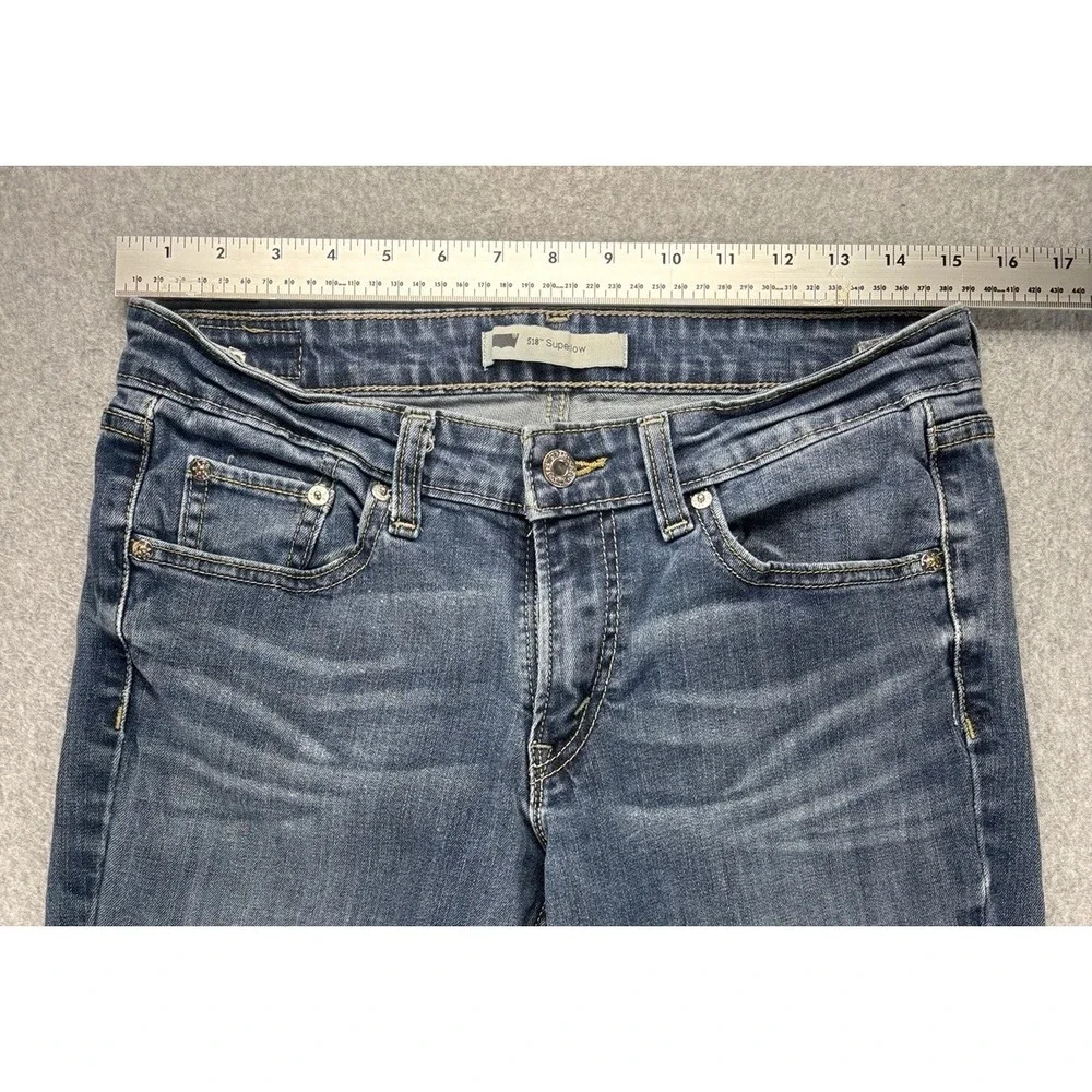 Levis 518 Superlow Flare Jeans Womens W29 L32 Y2K Low Rise Bootcut‎ Western Boho